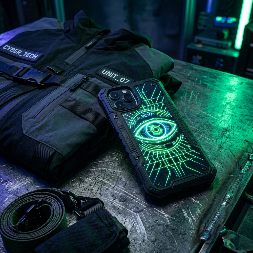 Premium Custom Cyber Tough Case Mockup